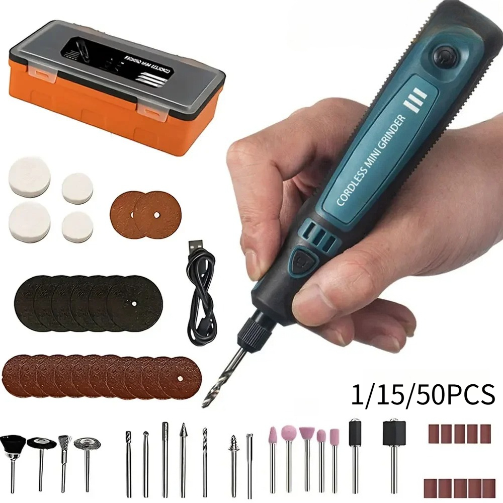 Wood Chisel Set - USB Cordless Electric Grinder Portable Carving