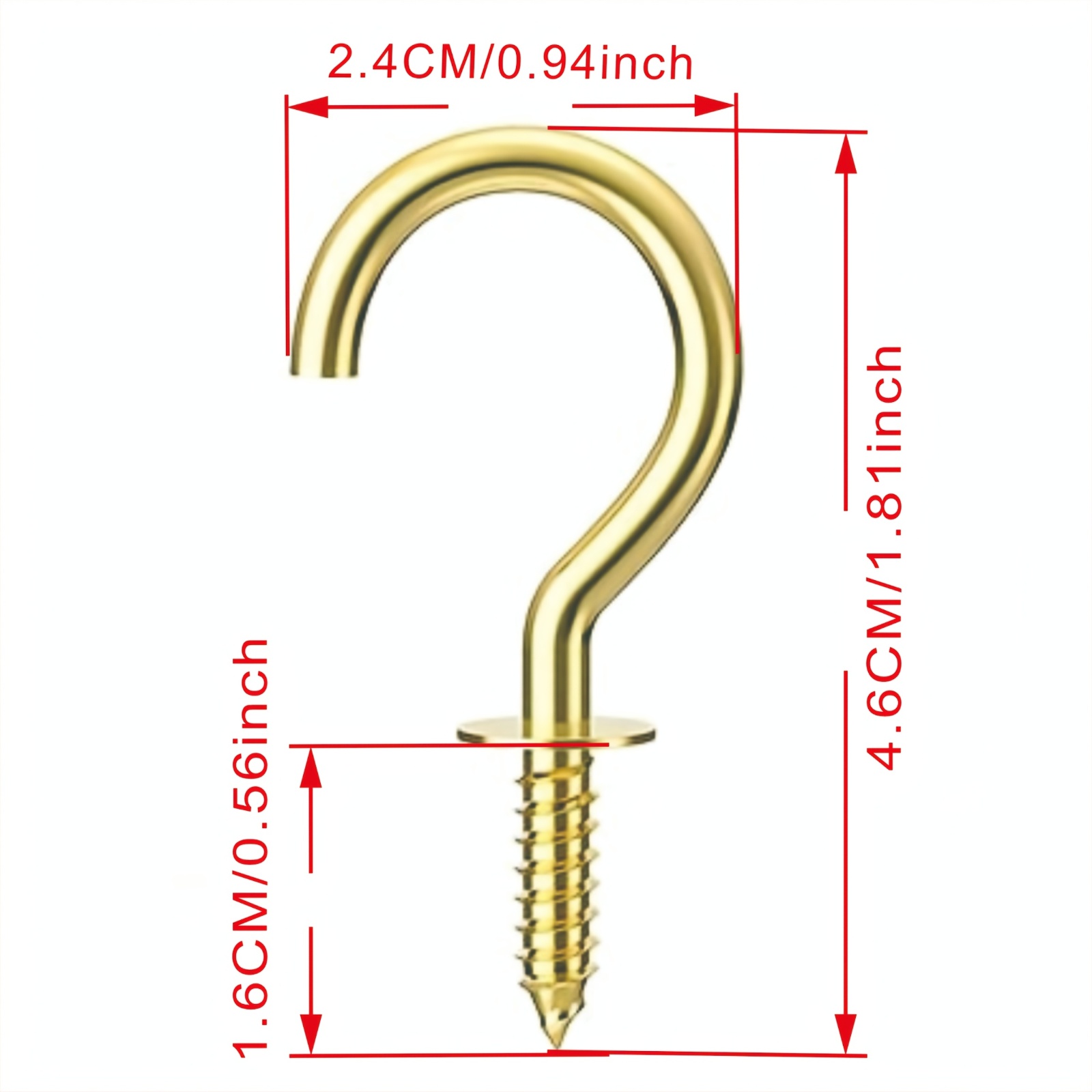 4pcs Large Cup Hooks, Screw Ho - Woodworking Questions ulasan dan harga