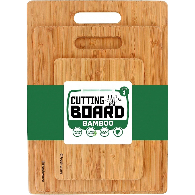 Bamboo Cutting Board Set 3 Woo - Woodworking Jobs ulasan dan harga
