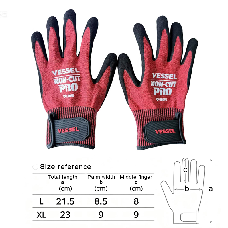 VESSEL Work Gloves Cut-resista - Woodworking Gloves ulasan dan harga