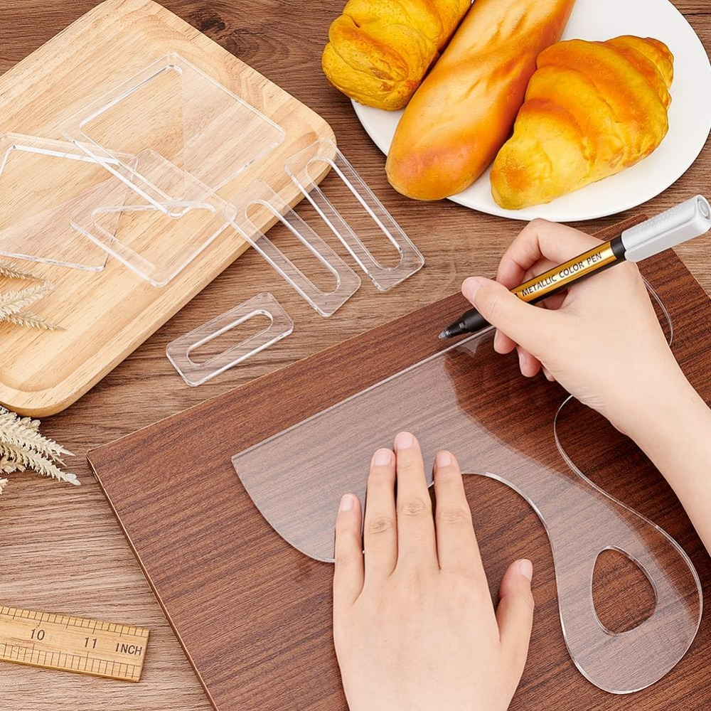 7Pcs Charcuterie Template Acry - Woodworking Essentials ulasan dan harga