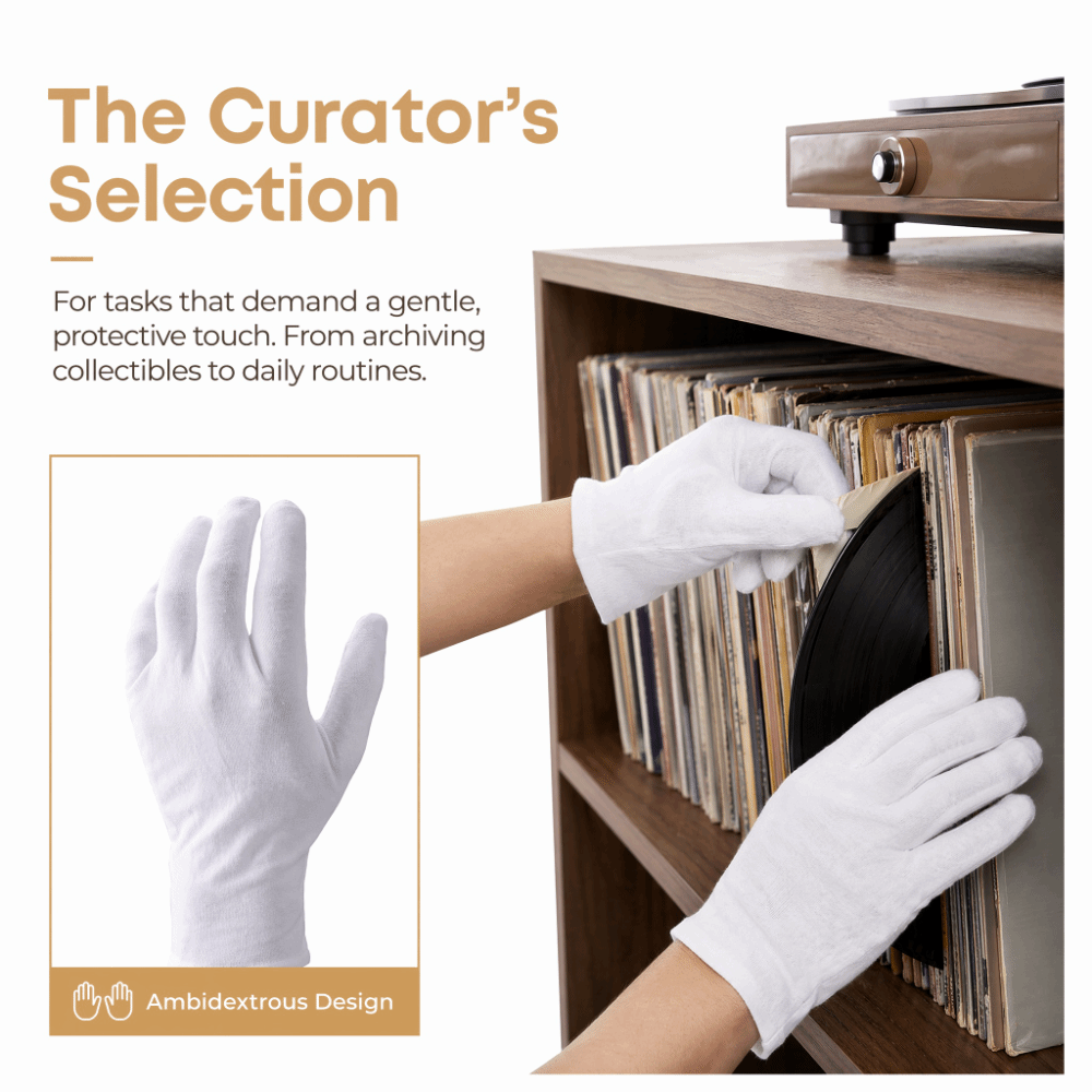 24pcs White Color Cotton Work  - Woodworking Gloves ulasan dan harga