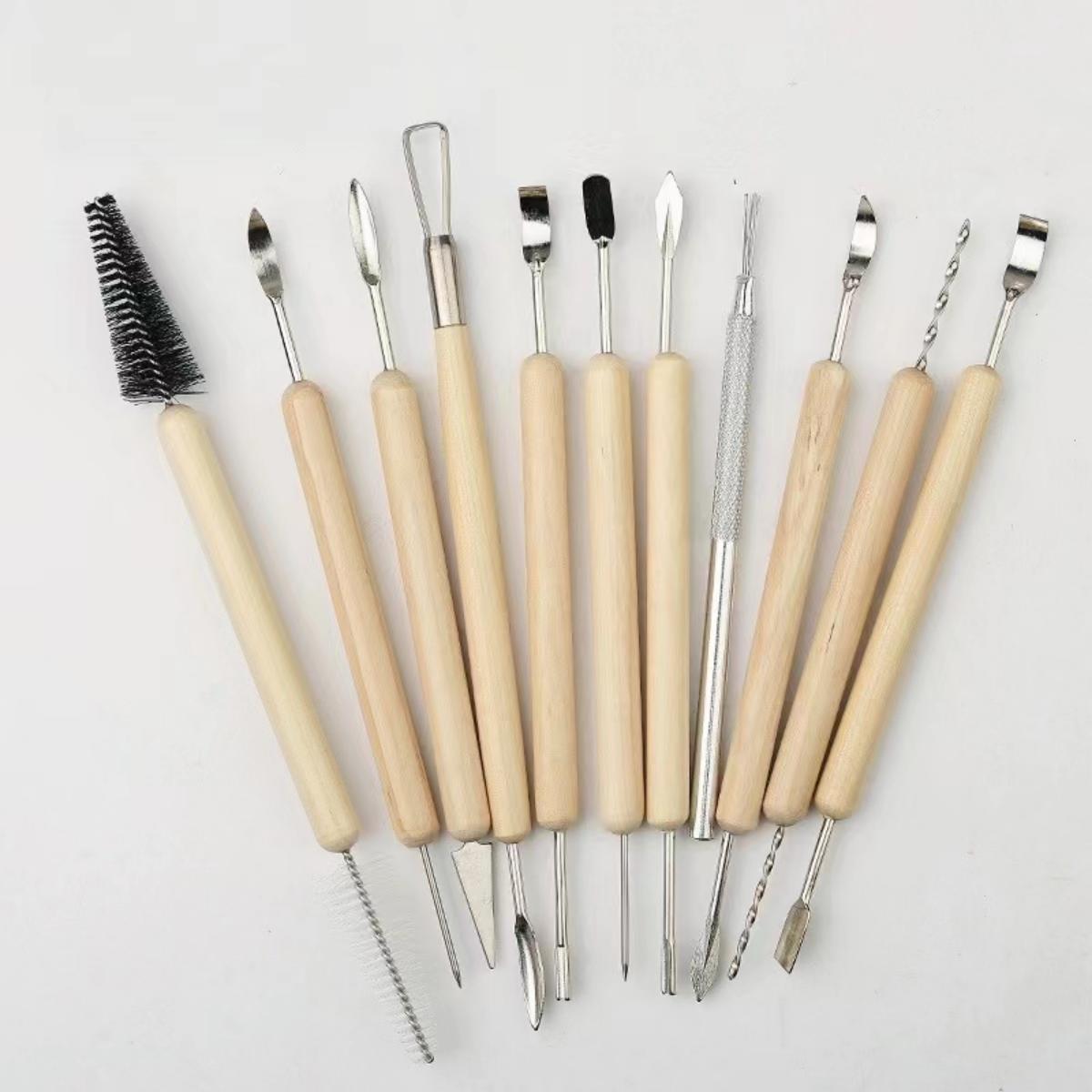 1SET Pottery Clay Sculpting Mo - Wood Chisel Set ulasan dan harga