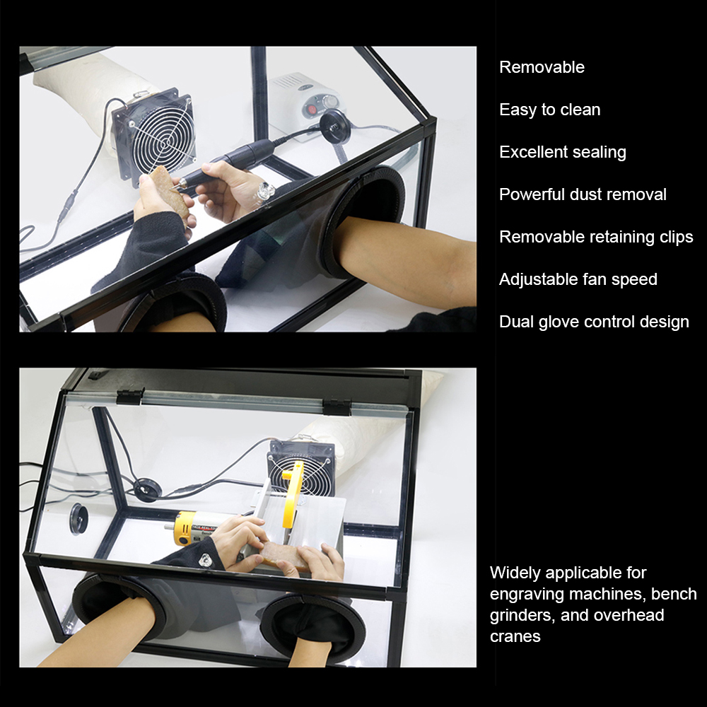 Tungfull Transparent Acrylic P - Woodworking Gloves ulasan dan harga