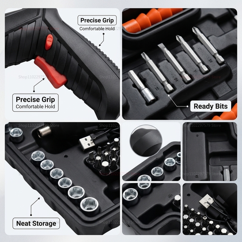 47Pcs Rechargeable Electric Sc - Woodworking Videos ulasan dan harga