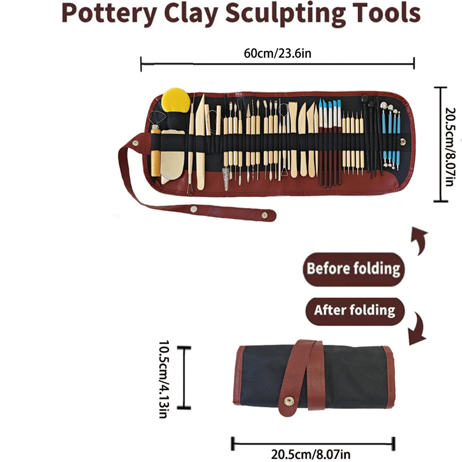 Pottery Clay Sculpting Tools K - Wood Chisel Set ulasan dan harga