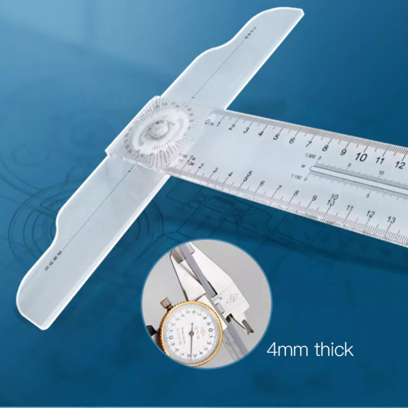 Dual-Sided T Square Ruler Clea - Woodworking Essentials ulasan dan harga