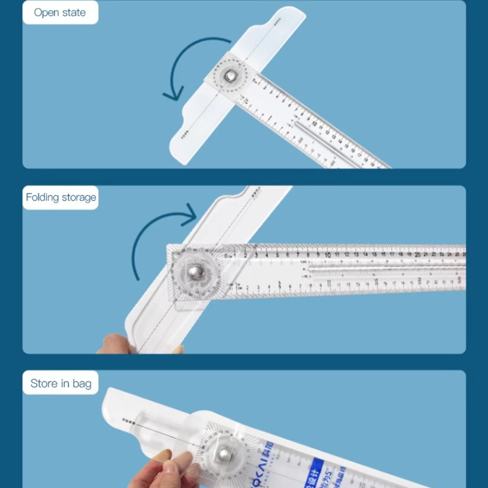 Dual-Sided T Square Ruler Clea - Woodworking Essentials ulasan dan harga