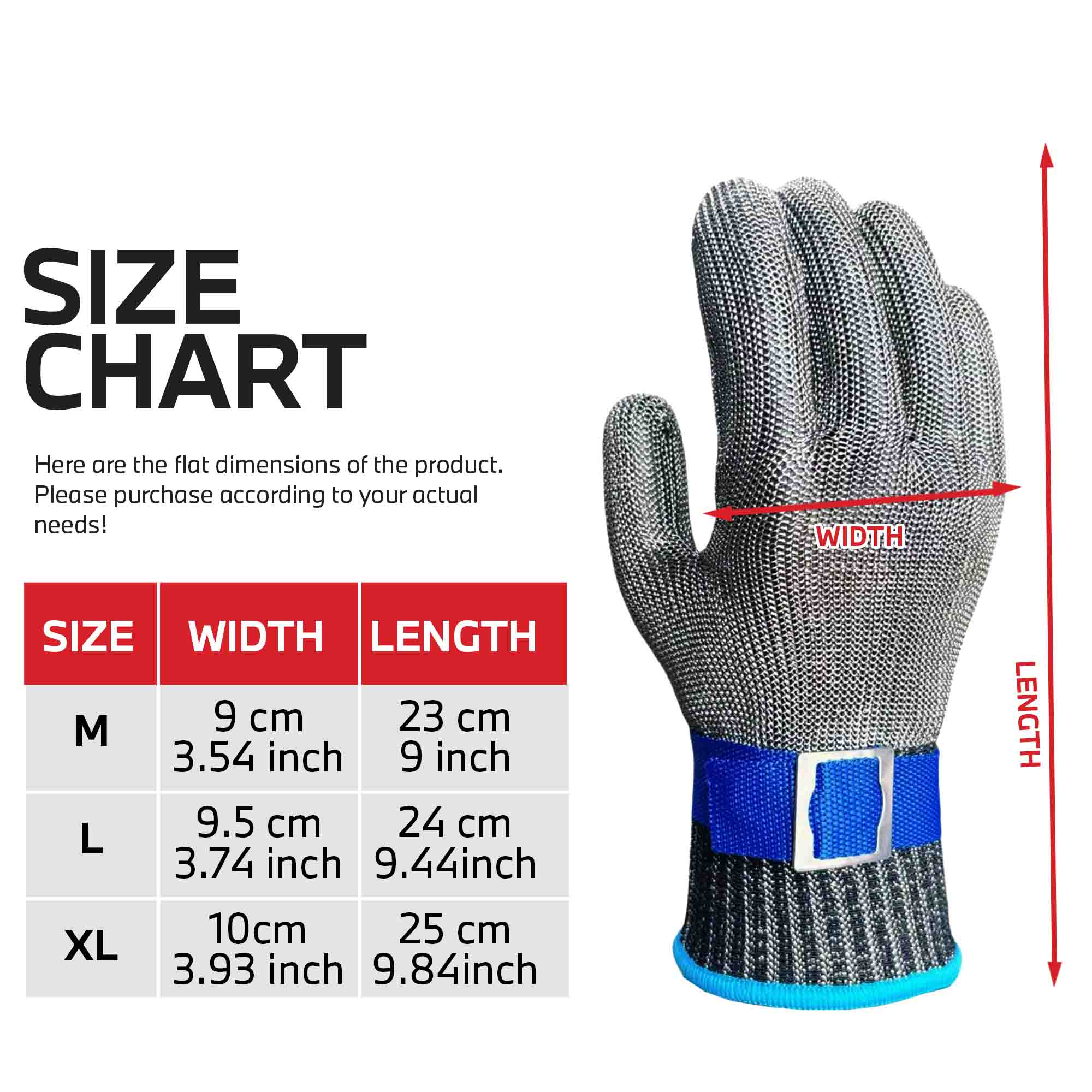 Level 9 Stainless Steel Mesh S - Woodworking Gloves ulasan dan harga
