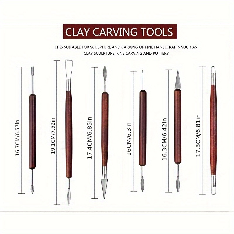 6PCS Sculpting Tool Pottery Wo - Wood Chisel Set ulasan dan harga