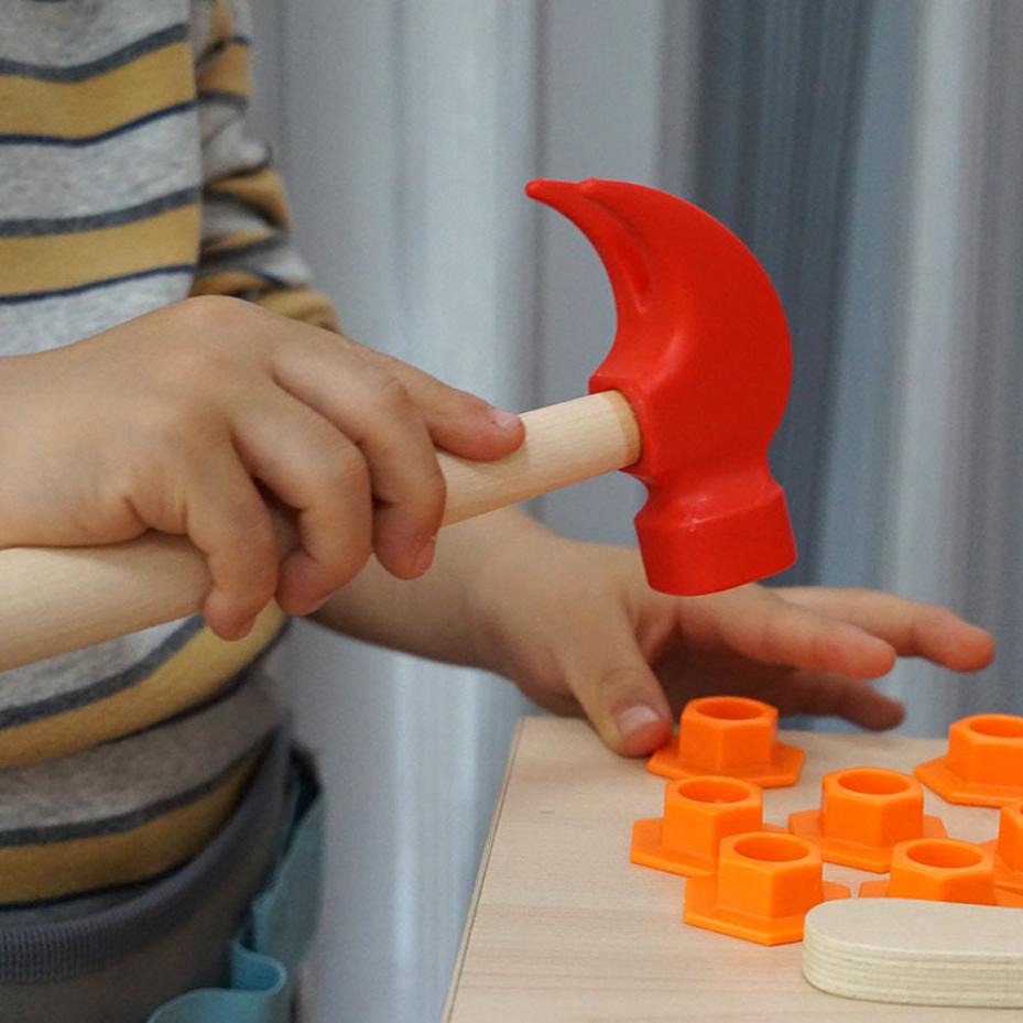 1 Pcs Mini Wooden Hammer Child - Woodworking Simulator ulasan dan harga