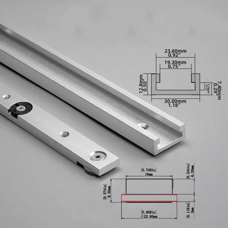 2Pcs T‑Track & Miter Track Jig - Woodworking Videos ulasan dan harga