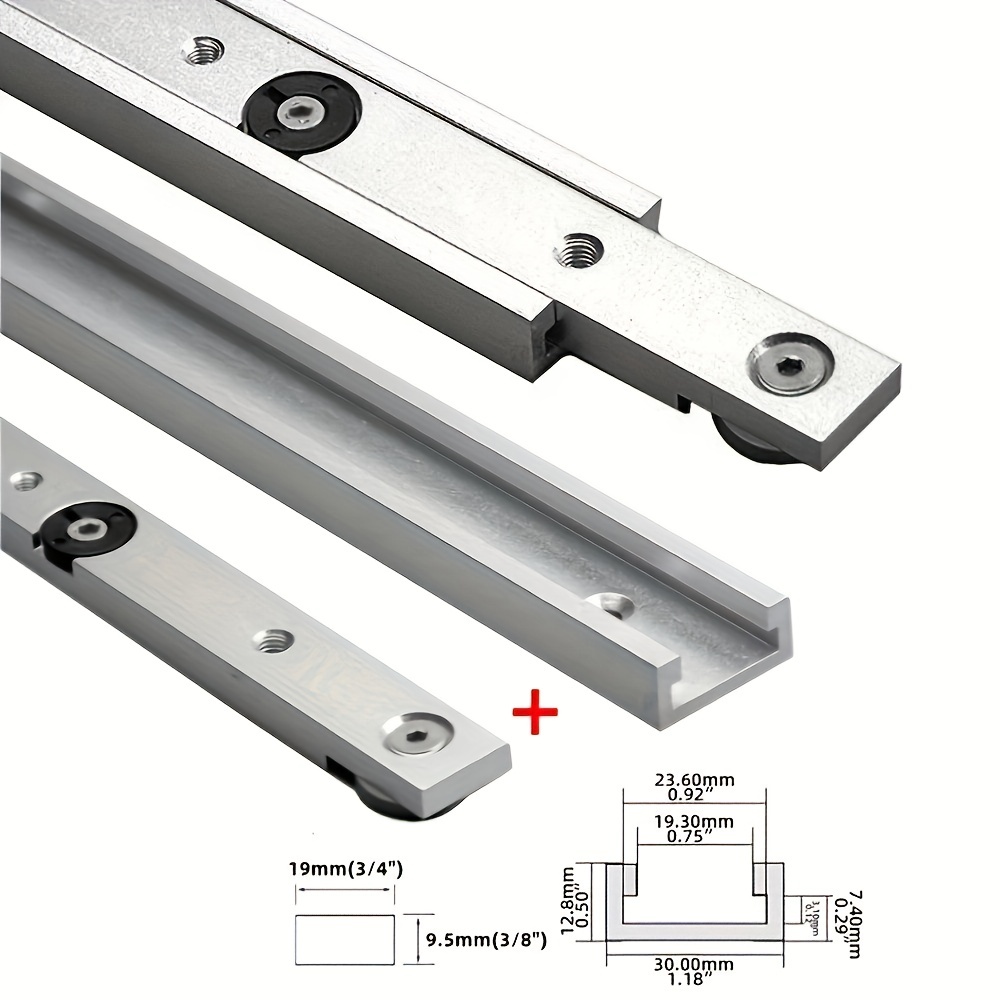 2Pcs T‑Track & Miter Track Jig - Woodworking Videos ulasan dan harga