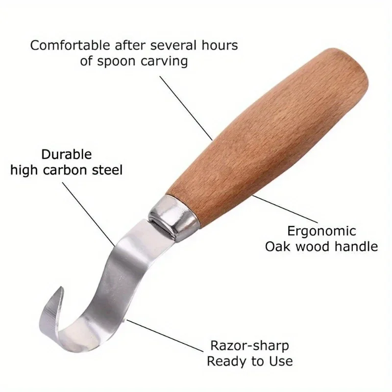 Wood Carving Knife Chisel Hook - Woodworking Essentials ulasan dan harga