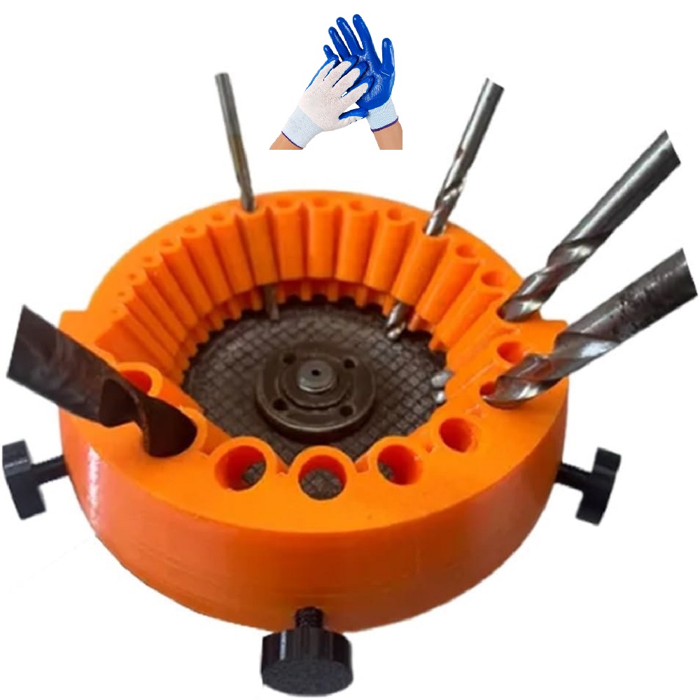 Drill Bit Sharpener with Glove - Woodworking Gloves ulasan dan harga