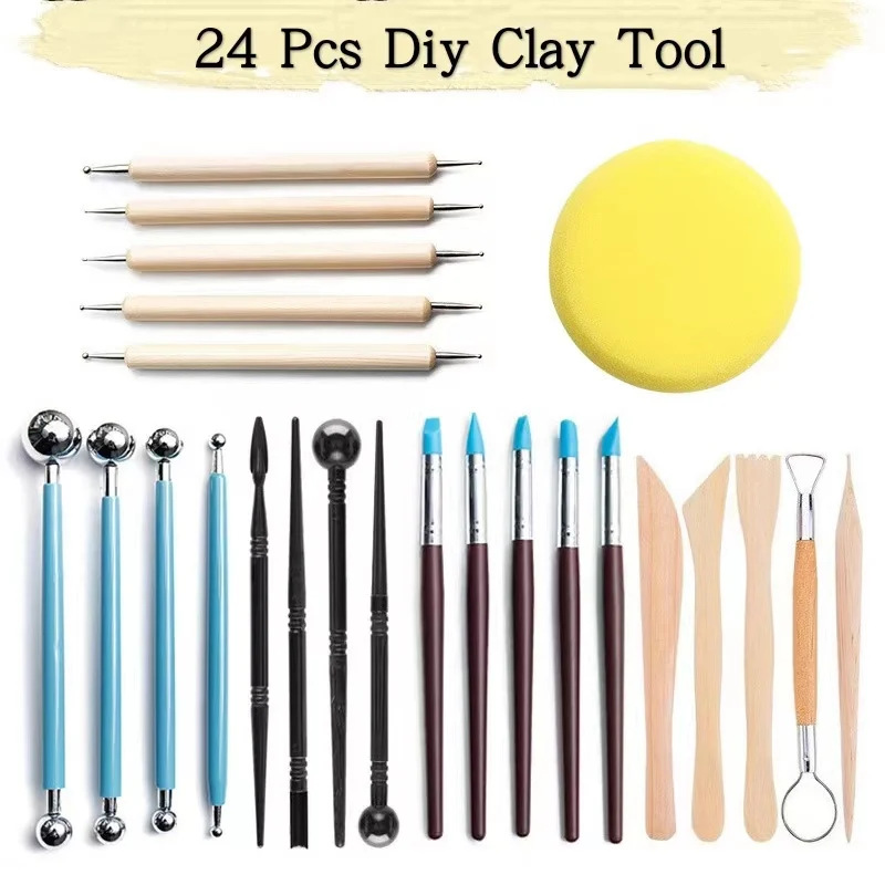 8-61PCS Pottery Tool Set - Cer - Wood Chisel Set ulasan dan harga