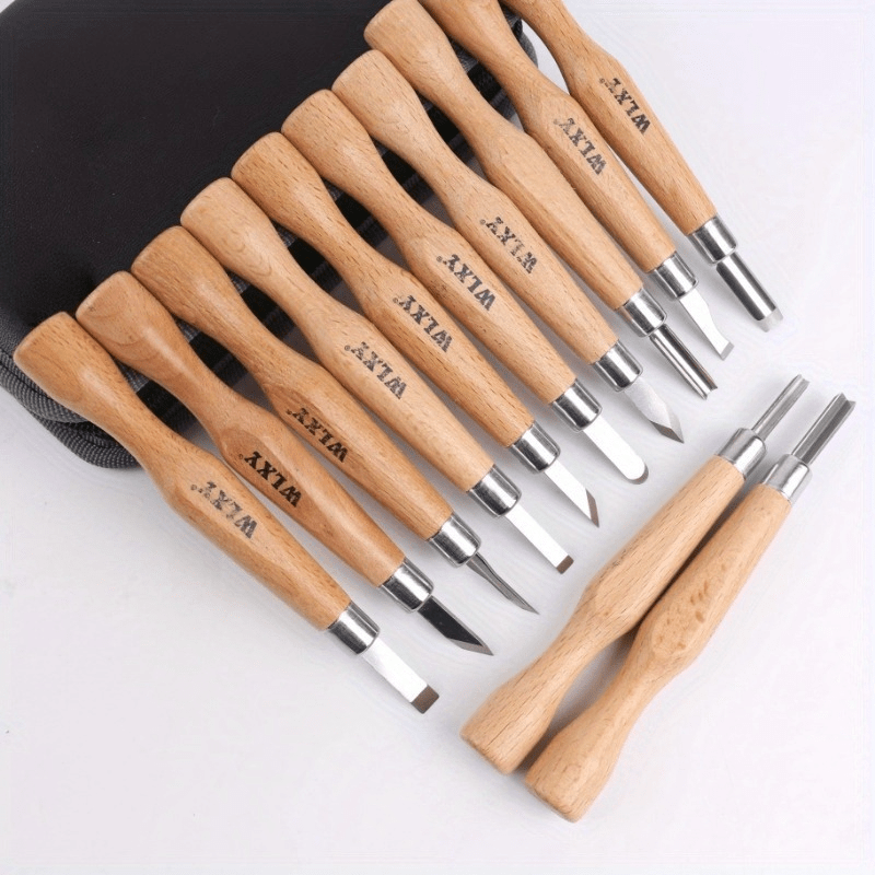 Set Of 12 Professional Wooden  - Wood Chisel Set ulasan dan harga