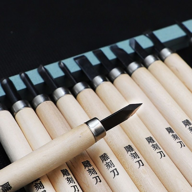 Carving Knife Set Woodblock Ru - Wood Chisel Set ulasan dan harga