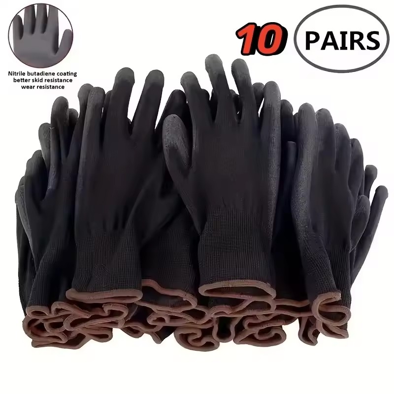 10 Pairs Durable Safety Gloves - Woodworking Gloves ulasan dan harga